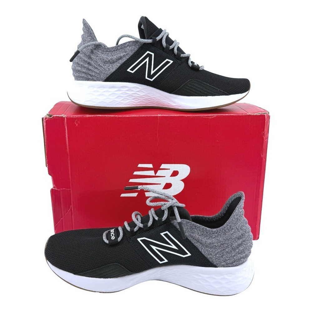 NEW New Balance Fresh Foam Roav Tee Shirt M 8.5/W 10 Running Shoes Black MROAVTK